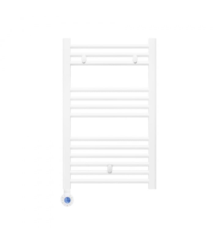 facula - Radiador Toallero Eléctrico Fluido Blanco Programable 400w con Mando en la Parte Izquierda