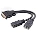 chenyang DMS-59Pin 1 to 2 Displayport Splitter Extension Cable for PC Graphics Card