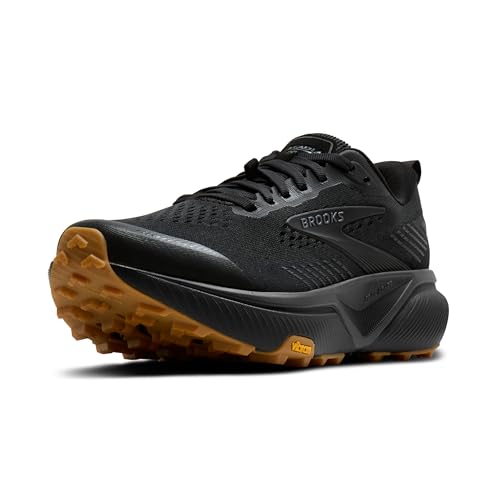 Brooks Men’s Cascadia 20 Trail Running Shoe - Black/Ebony/Gum - 9 Medium