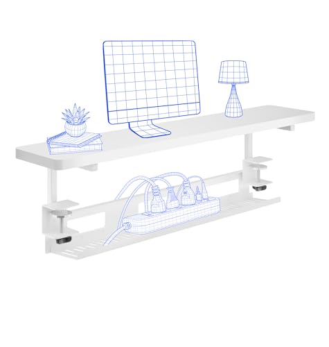FlexiSpot Rehausseur de moniteur avec gestion des câbles, plateau de