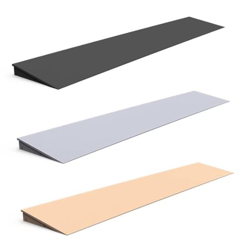uniwersalne rampy krawężnikowe, Nachylona rampa antypoślizgowa Rampy progowe dla wózków inwalidzkich Przenośne plastikowe Wielokolorowe 1-6 cm(Black,5cm high)