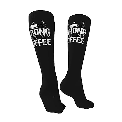 Strong Like My Coffee Knee High Socks For Women Long Tube Socks Athletic Compression Socks Unisex High Socks Girls2