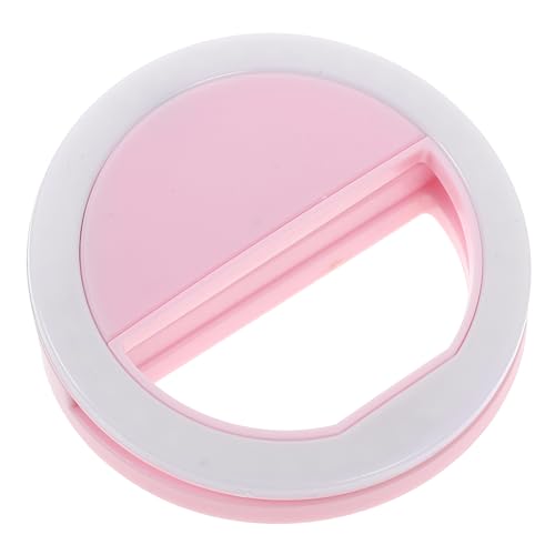 SMASOLO Luz de Selfie LED Portátil con Clip para Móvil Luz Redonda para Celular Compatible con Tablet y Portátil Iluminación Práctica para Fotos y Video