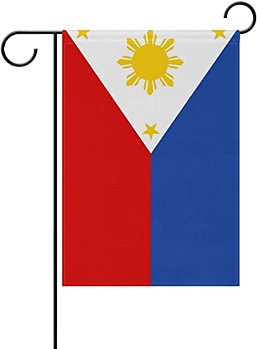 Philippines Flag Filipino Flag, Small Filipino Garden Flags for Yard Patio Porch Independence Day Patriotic Festival Outdoor Decorations
