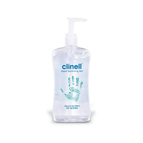 Clinell GCIHS500 Hand Sanitiser Gel - Dermotologically Tested, Kills 99.99% of Germs, Quick and Kind to Skin, No Stickiness - 500ml bottle Cover