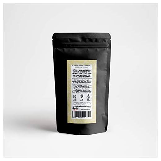 Té Blanco. Vietnam Mao Feng. Infusión clara amarillo-verdosa. Sabor floral y aroma fino. Alta Calidad. Antioxidante. Diurético. 100 g.