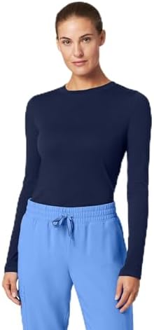 JAANUU Regen Women's Crew Neck Underscrub Top, Long Sleeve Crew N...