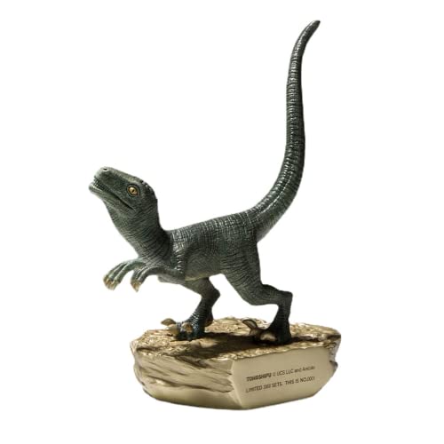 Figurine de table de dinosaure en laiton massif et sculpture animalière de collection vintage