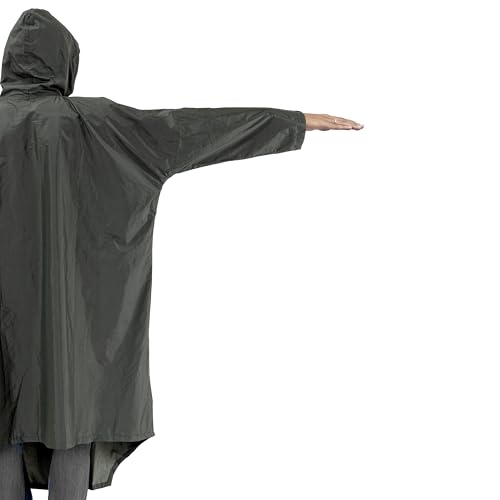 Image of Tripole Waterproof Rain Poncho for Trekking, Hiking & Camping for Men & Women | Unisex Raincoat with Hood | Free Size Outdoor Travel Rain Gear