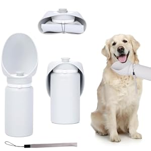 Portable Dog Water Bottle,550ml Collapsible Dog Bottle for Outdoor,Leak Proof Silicone Dog Drinking Water Bowl,Outdoor Travel Walking Pet Drinking Bowl