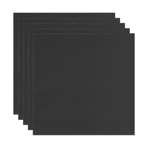 Image of M METERXITY 5-Pack Corrugated Plastic Sheets, 16 Inch x 16 Inch Waterproof Blank Corrugated Poster Board Yard Signs for Garage Sale /Office /Classroom /Party /Lawn Sign Road [5mm Thick, Black]