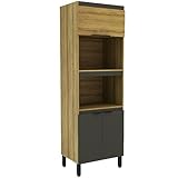 Kit Forno E Microondas Mademovel 2304 Magnolia 70cm 3 Portas