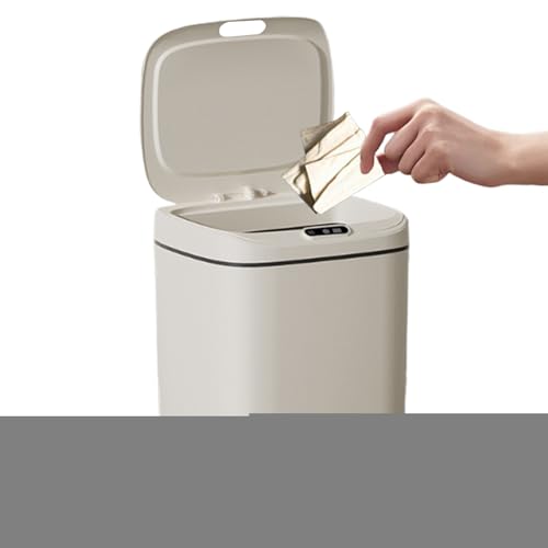 Poubelle automatique de grande capacité avec couvercle électrique pour maison et bureau