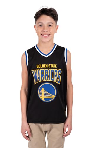 Image of Ultra Game Youth NBA Official Tank Top Mesh Sleeveless Muscle T-Shirt - Black