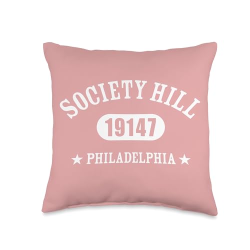 SOCIETY HILL Philadelphia PA 19147 Classic Athletic Design Throw Pillow
