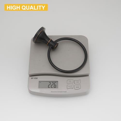BESy Oil Rubbed Bronze Bathroom Hand Towel Ring Towel Holder, Wall Mounted Bathroom Hardware Accessory