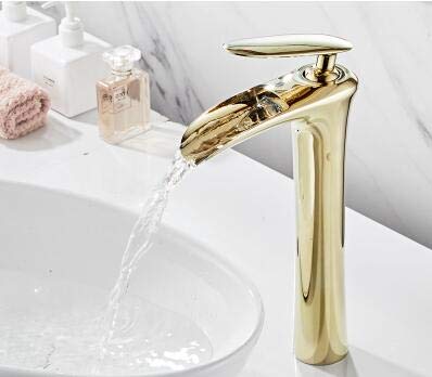 Mitigeur de bain haut de gamme en laiton finitions or blanc et détails argent