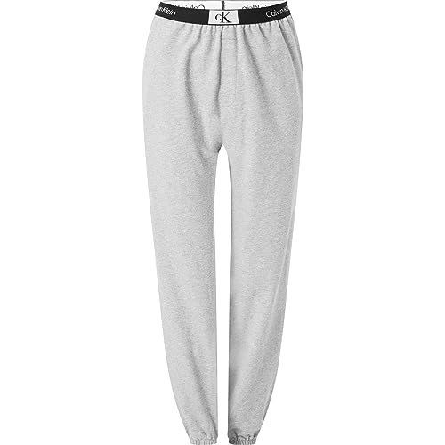 Calvin Klein Pantalon De Jogging Femme Sweatpants Long, Gris (Grey Heather), XL