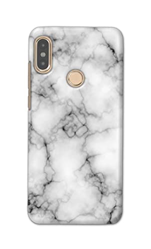 Image of Light White Marble Texture Natural Pattern Hard Back Case Cover for Redmi Note 5 Pro Back Cover -(J5) VNS2230