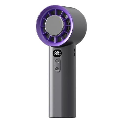 Jlobnyiun Ventilador de bolsillo plegable, pequeño ventilador plegable a mano,Recargable Viaje Personal Van Instant Cool - Dispositivo de enfriamiento de flujo de aire de alta velocidad para
