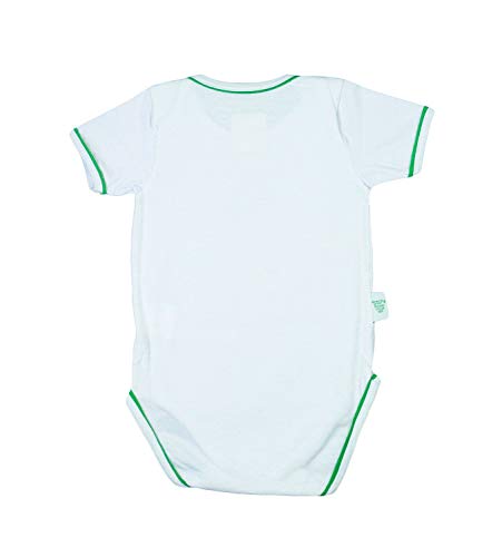 Body Palmeiras, Rêve D'or Sport, Bebê Unissex, Verde/Branco, M
