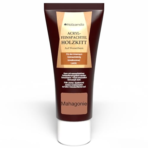 Masilla de madera acrílica para madera, OSB y paredes caoba 65, tubo de 250 g