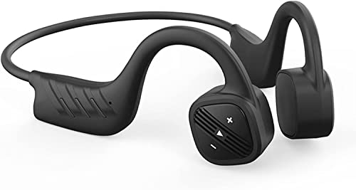 LEONYS Bluetooth Headset Bone Conduction Waterproof Stereo Hanging Ear Type 32G Memory Bluetooth Headset for Sports Running Fitness Swimming (Color : B)