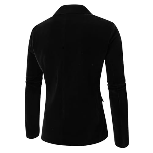 Mens Velvet Blazer Slim Fit Suit Jacket for Men Peaked Lapel One Button Sport Coat Wedding Prom Dinner Tuxedo Blazers4