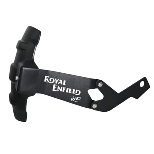 Image of Tyre Hugger Guard Compatible with RE Himalayan 450 /411 | Rear Mudguard Splash Guard with Reflector | Heavy-Duty Plastic & Metal Build | Black