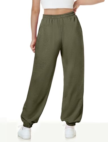Image of EXARUS 3 Pack Girls Sweatpants Joggers Teen Sweat Pants Wide Leg