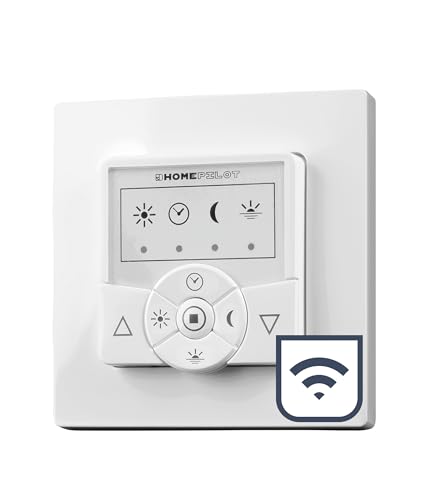HOMEPILOT - Zeitschaltuhr classic smart | Rolladenschaltuhr mit Funk, steuerbar per Fernbedienung oder Premium-smart-Variante | Automatik, Smart-Home App & Alexa via Gateway | 230 V Unterputz HOMEPILOT - Zeitschaltuhr classic smart | Rolladenschaltuhr mit Funk, steuerbar per Fernbedienung oder Premium-smart-Variante | Automatik, Smart-Home App & Alexa via Gateway | 230 V Unterputz