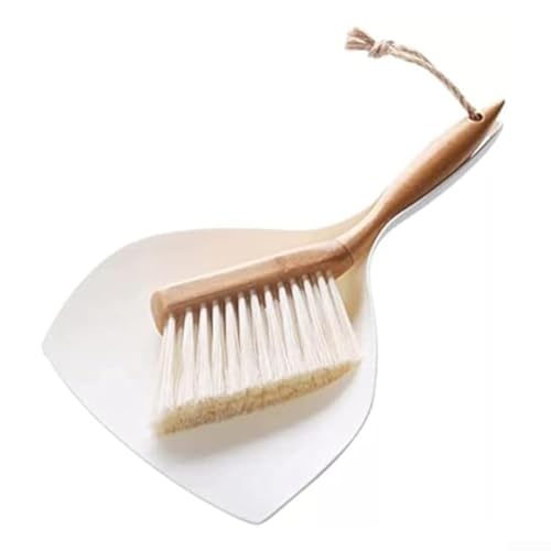 Mini-Besen- und Kehrschaufel-Set mit stabilem Griff und Gummilippe für schnelle und effektive Reinigung von kleinen Bereichen einschließlich Desktops und Außenbereichen – Bild 3