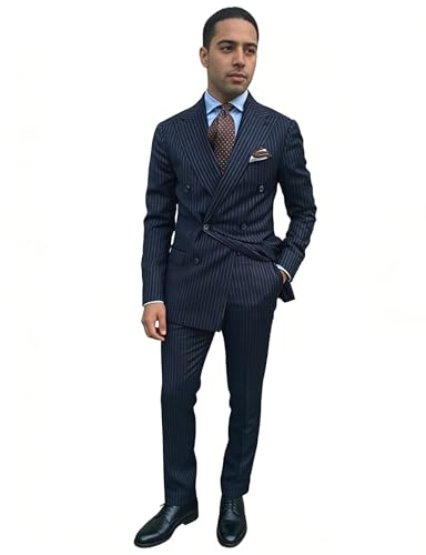 Blazer homme stripe veste croisée décontractée et formelle tendance