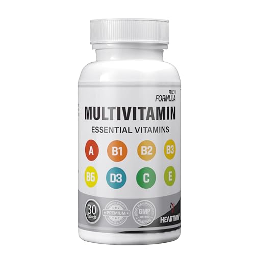 Ultra-Potency Multivitamin for Men & Women - 30 Vegetarian Tablets with Essential Vitamins A, B1, B2, B3, B6, D3, C, E - Daily Immune, Energy & Bone Support - Ages 12+ (1-Month Supply)