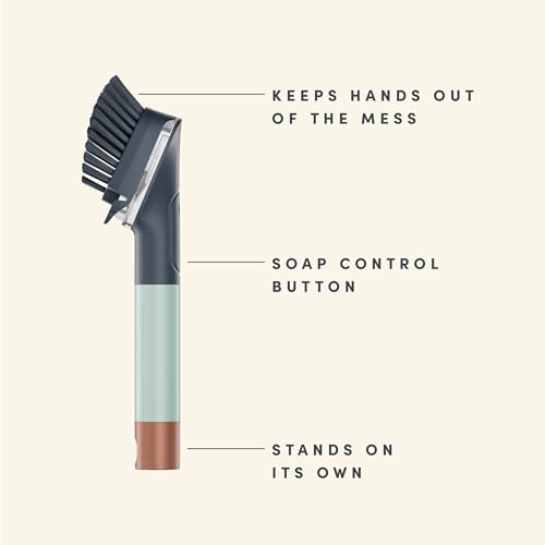 Image of Brite by Scotch-Brite Limited Edition Mess-Free Dishwand, Sleek and Stylish Dish Brush with Soap Dispenser Handle