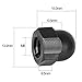 pouilzx Pack of 30 Acorn Hex Cap Nuts M8 Dome Cap Head Nuts Nylon Hexagon Decorative Crown Cap Locknuts Fasteners for Screws Bolts Black