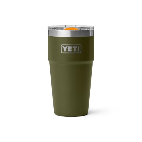 Image of YETI Rambler 20 oz Stackable Tumbler, Stainless Steel, Vacuum Insulated with MagSlider Lid