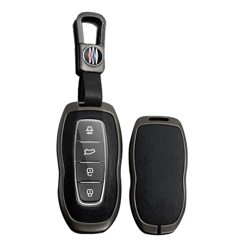 Coque de clé Ford en cuir protège votre télécommande 4 boutons des chocs au quotidien