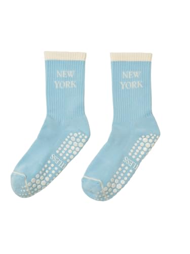 Image of Shapes Studio Half Calf Grip Socks, Cute Fruit Pilates Socks, Ruffle Socks, Non-Slip for Barre Yoga