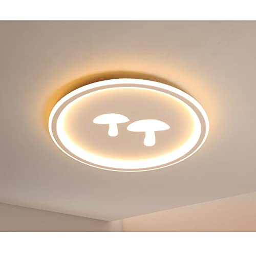 Moderna luz de techo empotrada, 32W accesorios de iluminación para guardería, habitación de niños, LED cerca del techo, accesorio de iluminación, luz cálida de 3000 K, lámpara de techo Cover