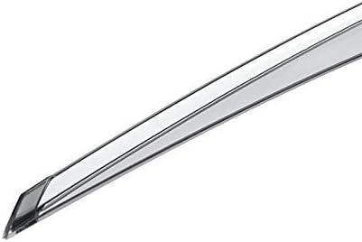 WellVisors Window Visors Wind Deflectors Compatible with Subaru Forester 2019-2024 with Chrome Trim Rain Guards 3-847SU017