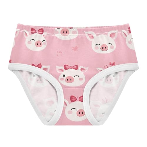 Wusikd Pigs Faces Girls' Underwear Cotton Girls Briefs Soft Toddler Underwear 2T