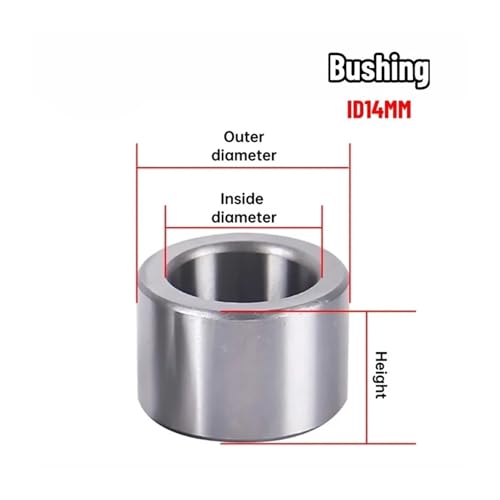 Bague en acier ID 14mm manchon de roulement résistant à l'usure - 6