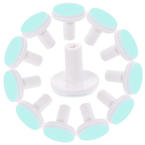 WOFASHPURET 12pcs Nail Care Electric Grinding Heads Replacement Pads for Nail Trimmer Safe and Gentle Compact Design