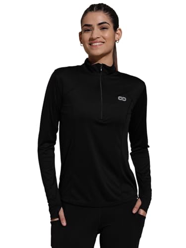 Image of Silvertraq Women's Athleisure Runner Zip Neck T-Shirt