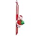 ZHINTE Decorazioni Natalizie Scaletta elettrica per Arrampicata Babbo Natale con Decorazioni Natalizie in Peluche Musicali