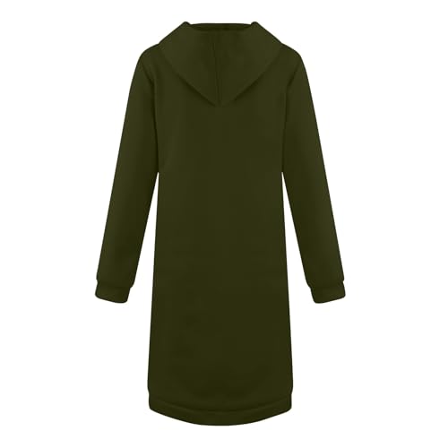 Zip Up Hoodie Women Long Sleeve Knee Length Tunic Hoodies Winter Fleece Hooded Sweatshirt 2024 Fall Long Jackets2