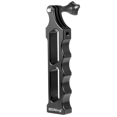 Trípode triple CNC con agarre extendido compatible con cámaras GoPro 3
