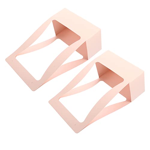 FRCOLOR 2 Piezas Cesta de flores de papel ramos de flores de boda bolsas de papel artificial flowers lodi mujer caja de flores contenedor para envolver flores rosa