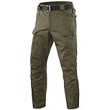 Flygo Men's Military Waterproof Hiking Climbing UTP Tactical Trousers Pant (Army Green, 30)